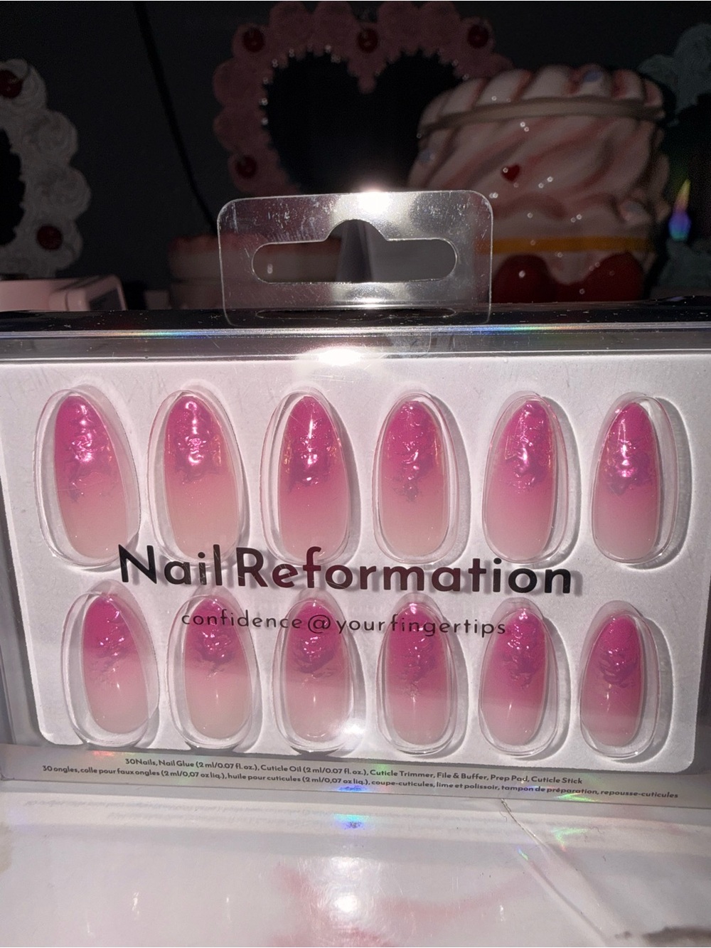 Nail Reformation Pink Ombré Press-On Nails